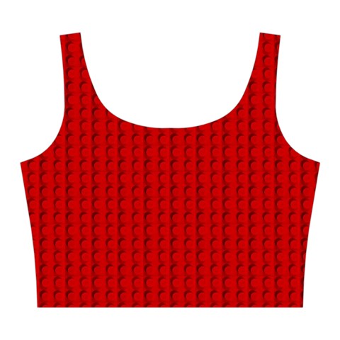 Ed Lego Texture Macro, Red Dots Background, Lego Midi Sleeveless Dress from ArtsNow.com Top Back