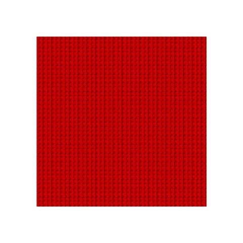 Ed Lego Texture Macro, Red Dots Background, Lego Square Tapestry (Small) from ArtsNow.com Front