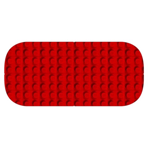 Ed Lego Texture Macro, Red Dots Background, Lego Everyday Shoulder Bag with Pouch Bag from ArtsNow.com Bottom