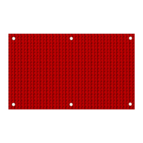 Ed Lego Texture Macro, Red Dots Background, Lego Banner and Sign 5  x 3  from ArtsNow.com Front