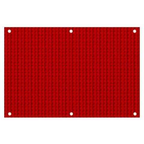 Ed Lego Texture Macro, Red Dots Background, Lego Banner and Sign 6  x 4  from ArtsNow.com Front