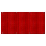 Ed Lego Texture Macro, Red Dots Background, Lego Banner and Sign 8  x 4 