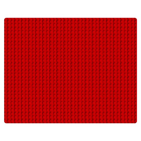 Ed Lego Texture Macro, Red Dots Background, Lego Premium Plush Fleece Blanket (Medium) from ArtsNow.com 60 x50  Blanket Front