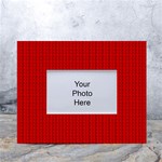 Ed Lego Texture Macro, Red Dots Background, Lego White Tabletop Photo Frame 4 x6 