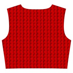 Ed Lego Texture Macro, Red Dots Background, Lego Trumpet Sleeve Cropped Top from ArtsNow.com Back