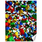 Falling Lego Bricks, Desenho Canvas 12  x 16 