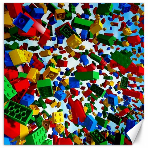 Falling Lego Bricks, Desenho Canvas 20  x 20  from ArtsNow.com 19 x19.27  Canvas - 1