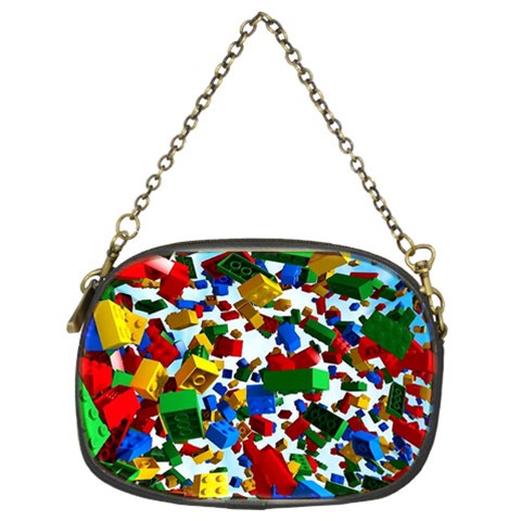 Falling Lego Bricks, Desenho Chain Purse (Two Sides) from ArtsNow.com Back