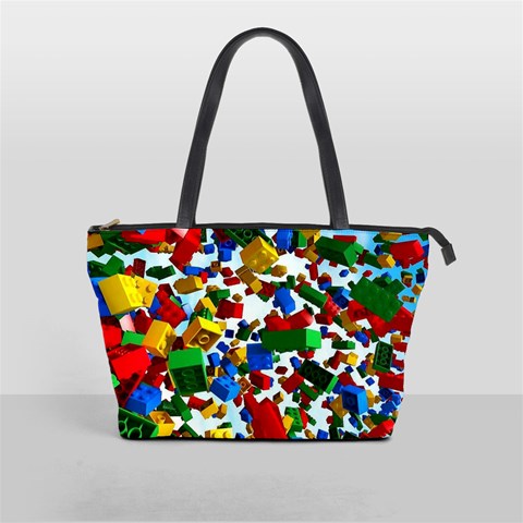 Falling Lego Bricks, Desenho Classic Shoulder Handbag from ArtsNow.com Front