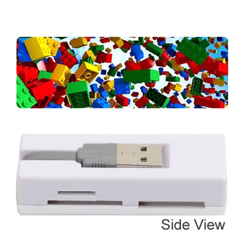 Falling Lego Bricks, Desenho Memory Card Reader (Stick) from ArtsNow.com Front