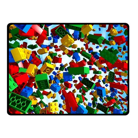 Falling Lego Bricks, Desenho Two Sides Fleece Blanket (Small) from ArtsNow.com 45 x34  Blanket Front