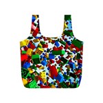 Falling Lego Bricks, Desenho Full Print Recycle Bag (S)