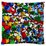 Falling Lego Bricks, Desenho Standard Premium Plush Fleece Cushion Case (Two Sides)