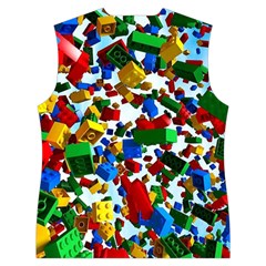 Falling Lego Bricks, Desenho Women s Button Up Vest from ArtsNow.com Back