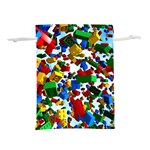 Falling Lego Bricks, Desenho Lightweight Drawstring Pouch (S)