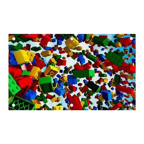 Falling Lego Bricks, Desenho Banner and Sign 5  x 3  from ArtsNow.com Front