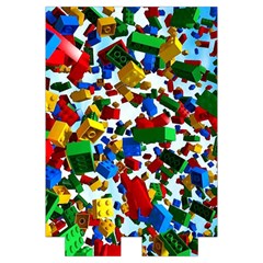 Falling Lego Bricks, Desenho Automatic Folding Umbrella with Case (Large) from ArtsNow.com Case