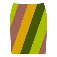 Autumn Harmony Geometric Style Print  Midi Wrap Pencil Skirt from ArtsNow.com Back