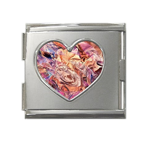 Blend  Mega Link Heart Italian Charm (18mm) from ArtsNow.com Front