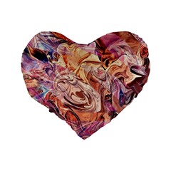 Blend  Standard 16  Premium Flano Heart Shape Cushions from ArtsNow.com Back