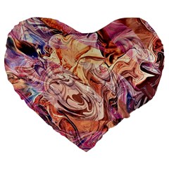 Blend  Large 19  Premium Flano Heart Shape Cushions from ArtsNow.com Front