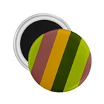 Autmn Stripes Colors Geometric Print Design 2.25  Magnets