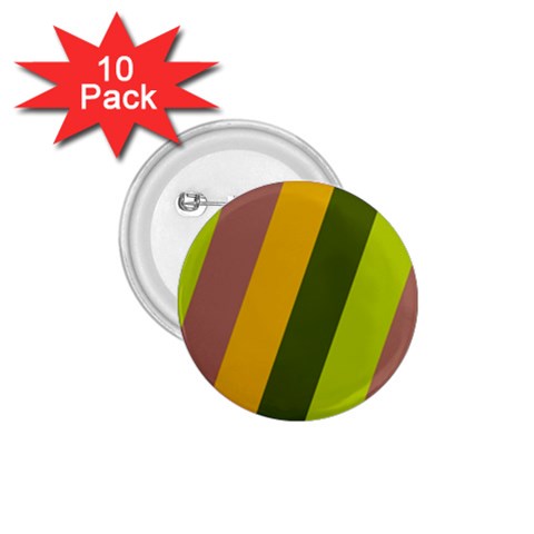 Autmn Stripes Colors Geometric Print Design 1.75  Buttons (10 pack) from ArtsNow.com Front