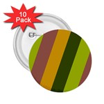 Autmn Stripes Colors Geometric Print Design 2.25  Buttons (10 pack) 