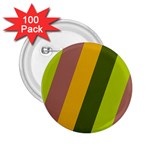 Autmn Stripes Colors Geometric Print Design 2.25  Buttons (100 pack) 