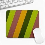 Autmn Stripes Colors Geometric Print Design Large Mousepad