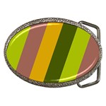 Autmn Stripes Colors Geometric Print Design Belt Buckles