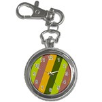 Autmn Stripes Colors Geometric Print Design Key Chain Watches