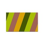 Autmn Stripes Colors Geometric Print Design Sticker (Rectangular)