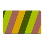 Autmn Stripes Colors Geometric Print Design Magnet (Rectangular)