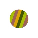 Autmn Stripes Colors Geometric Print Design Golf Ball Marker