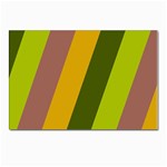 Autmn Stripes Colors Geometric Print Design Postcard 4 x 6  (Pkg of 10)