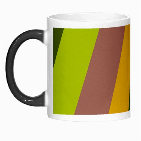 Autmn Stripes Colors Geometric Print Design Morph Mug from ArtsNow.com Left