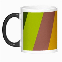 Autmn Stripes Colors Geometric Print Design Morph Mug from ArtsNow.com Left