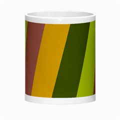 Autmn Stripes Colors Geometric Print Design Morph Mug from ArtsNow.com Center