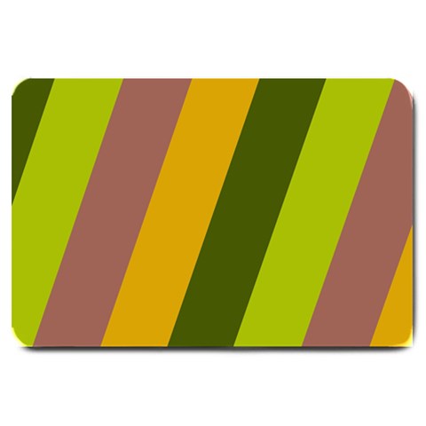 Autmn Stripes Colors Geometric Print Design Large Doormat from ArtsNow.com 30 x20  Door Mat