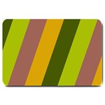 Autmn Stripes Colors Geometric Print Design Large Doormat