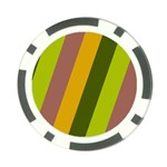 Autmn Stripes Colors Geometric Print Design Poker Chip Card Guard