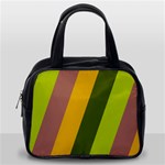 Autmn Stripes Colors Geometric Print Design Classic Handbag (One Side)