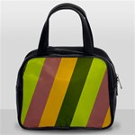 Autmn Stripes Colors Geometric Print Design Classic Handbag (Two Sides)