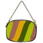 Autmn Stripes Colors Geometric Print Design Chain Purse (One Side)