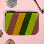 Autmn Stripes Colors Geometric Print Design Mini Coin Purse