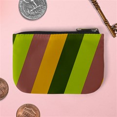 Autmn Stripes Colors Geometric Print Design Mini Coin Purse from ArtsNow.com Back