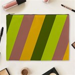 Autmn Stripes Colors Geometric Print Design Cosmetic Bag (XL)