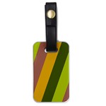 Autmn Stripes Colors Geometric Print Design Luggage Tag (one side)