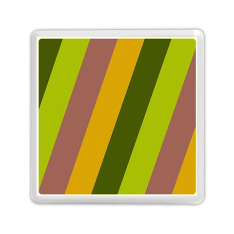 Autmn Stripes Colors Geometric Print Design Memory Card Reader (Square) from ArtsNow.com Front